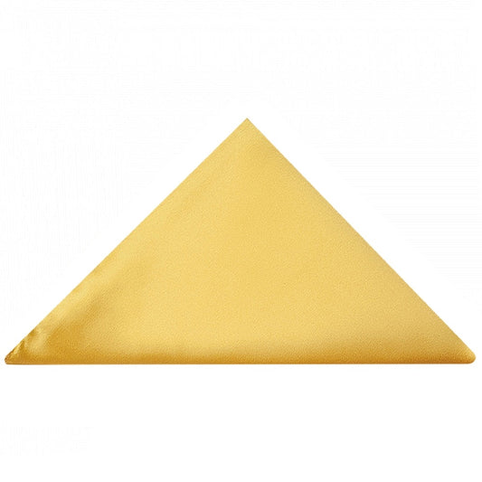Plain Gold Pocket Square 1