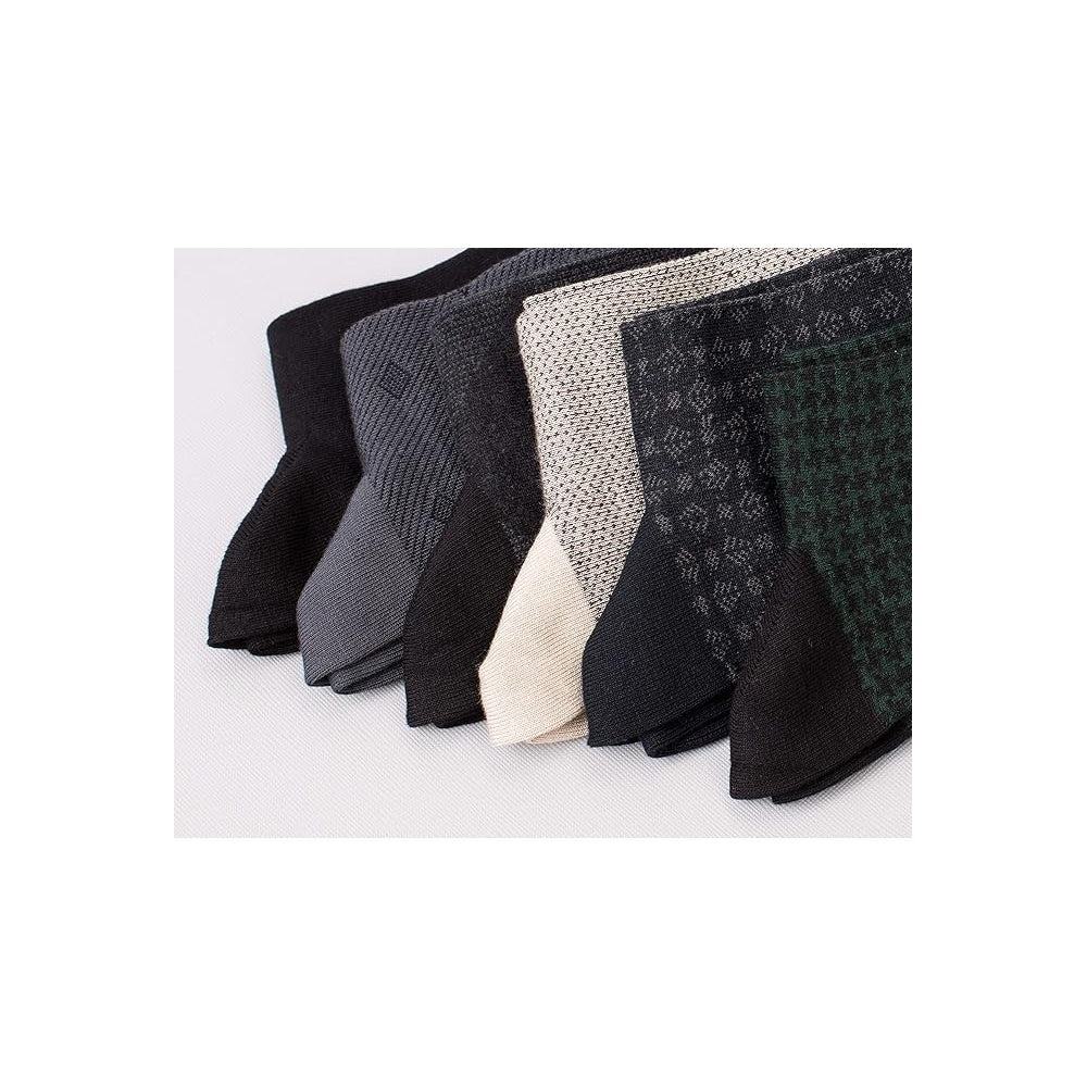 Wishsox 6 Pairs Premium Bamboo Cotton Socks Natural 6