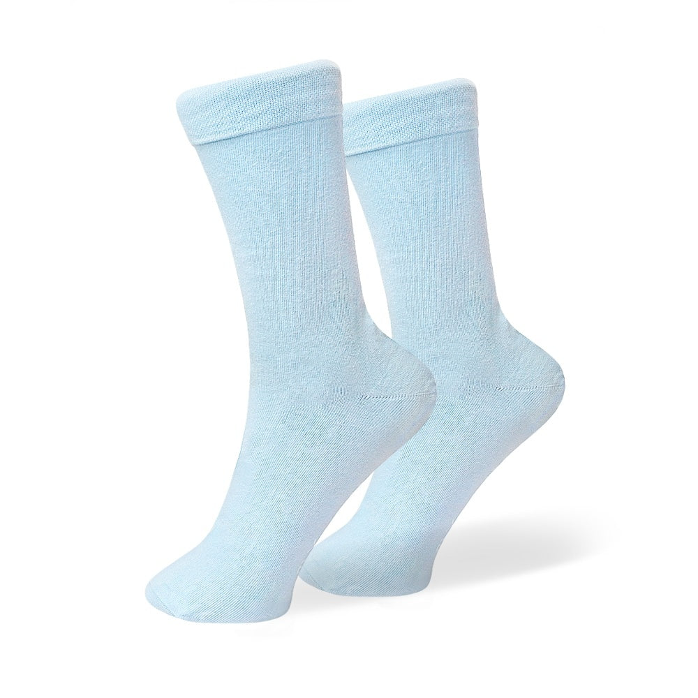 Dusty Blue Cotton Socks 1