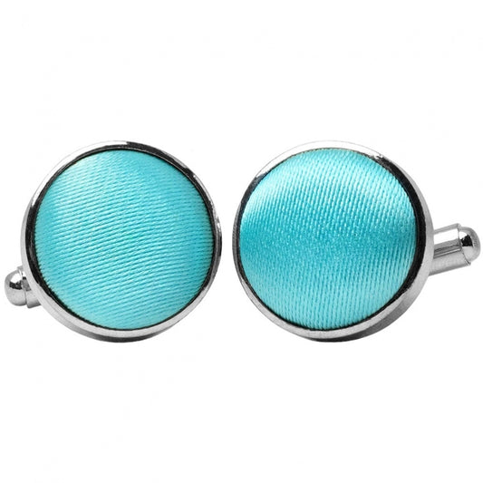 Plain Tiffany Blue Pink Cufflinks 1