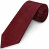 Plain Burgundy Satin Classic Men's Tie