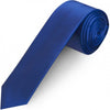 Plain Royal Blue Satin Skinny Men's Tie