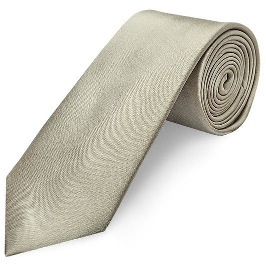 Plain Dusty Sage Satin Classic Mens Tie 1