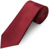 Plain Maroon Satin Classic Men's Tie