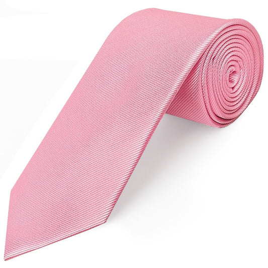 Blush Pink Silk Twill Classic Mens Tie 1