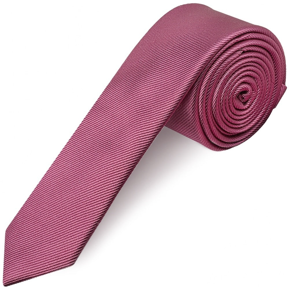 Mulburry Silk Twill Skinny Mens Tie And Pocket Square Set 2