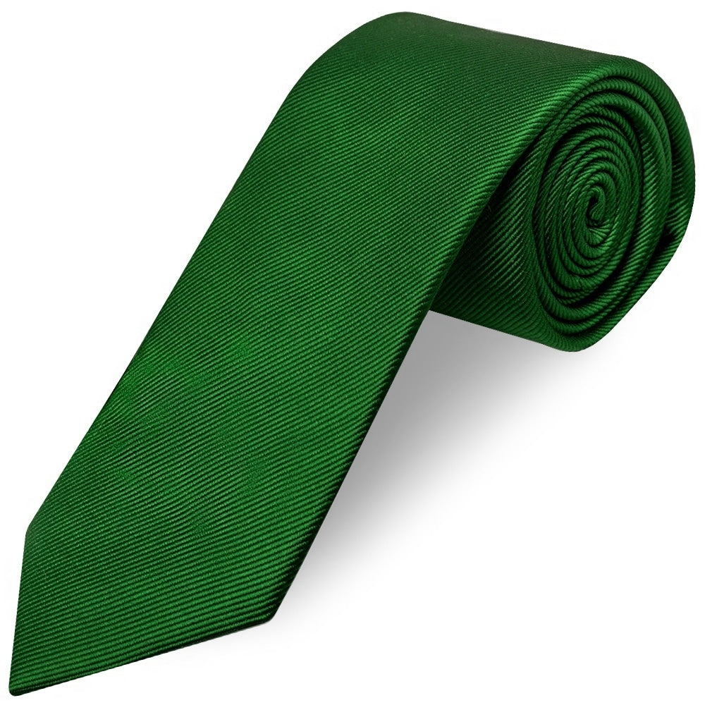 Green Silk Twill Silk Classic Mens Tie And Pocket Square Set 3