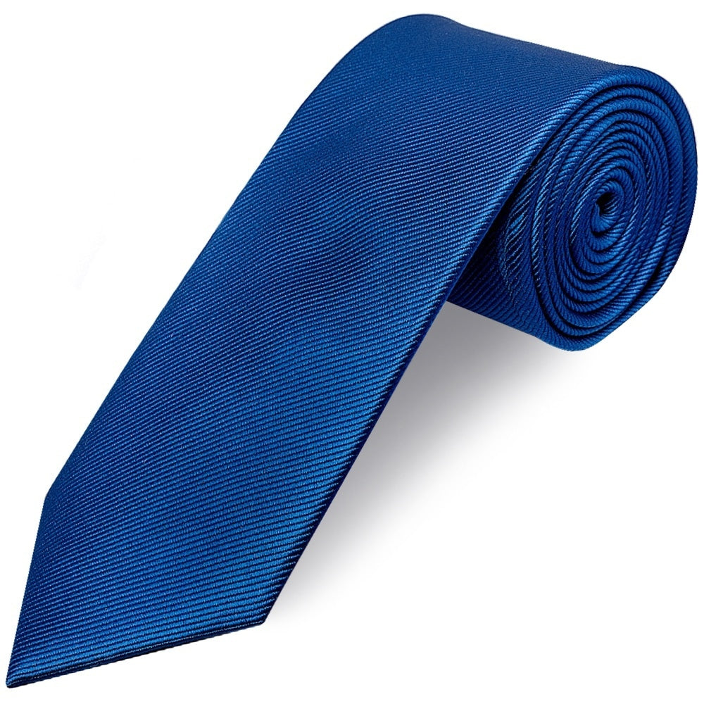 Royal Blue Silk Twill Classic Mens Tie 1
