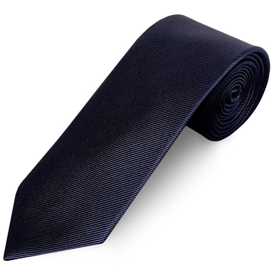 Navy Twill Silk Classic Mens Tie 1