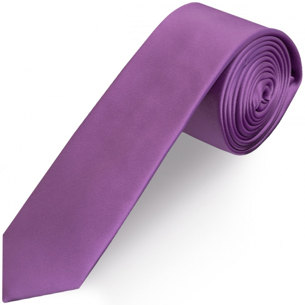 Cadburys Purple Satin Boys Tie 1