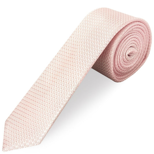 Blush Boys Textured Skinny Tie And Pocket Square Set 2