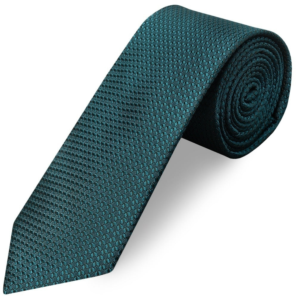 Teal Textured Classic Tie 1