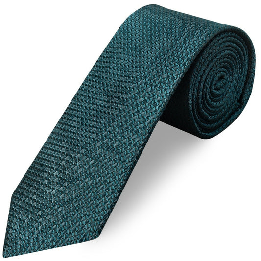 Teal Textured Classic Tie 1