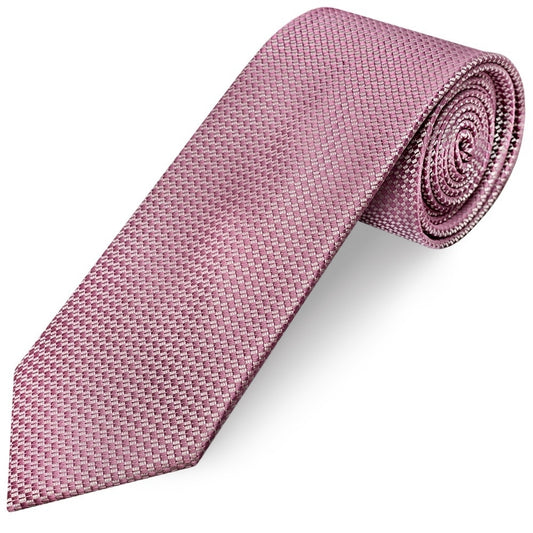 Dusty Pink Textured Classic Tie 1