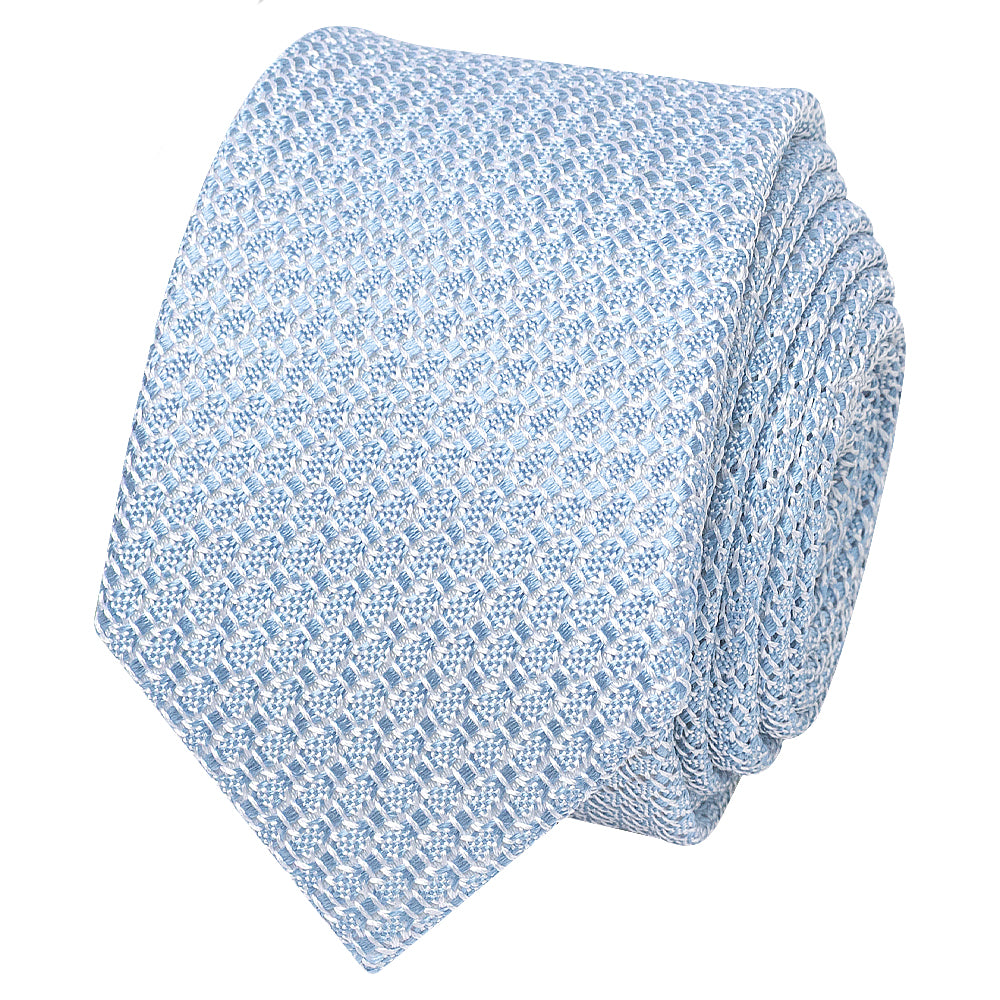 Blue Grenadine Mens Skinny Tie