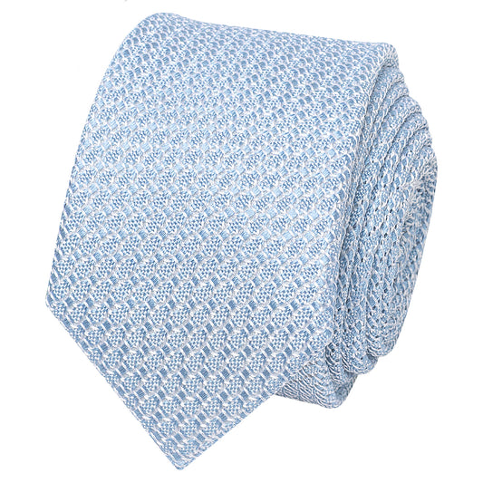 Blue Grenadine Mens Skinny Tie