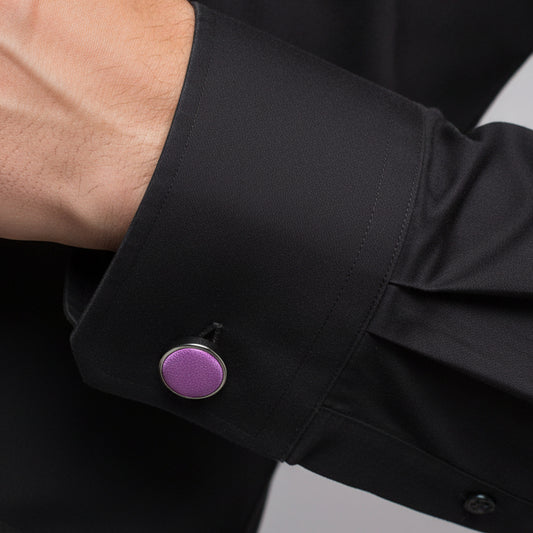 Plain Cadburys Purple Cufflinks