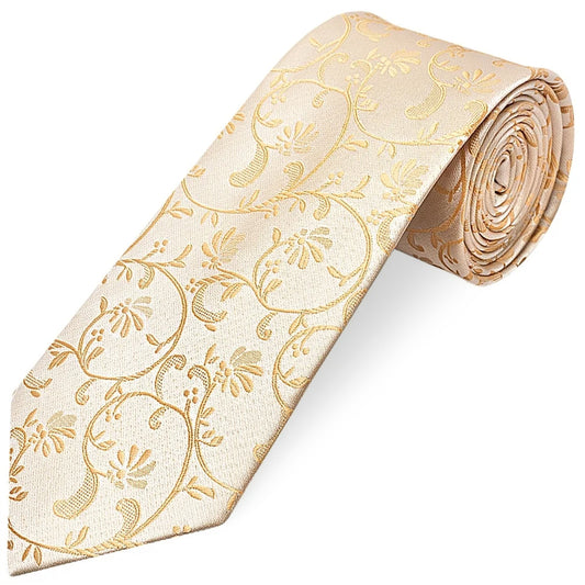 Caramel Floral Classic Men's Tie