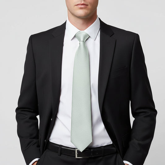 Plain Duck Egg Silk Classic Mens Tie
