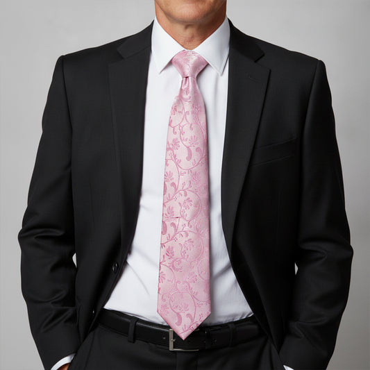 Dusty Pink Floral Classic Men's Tie