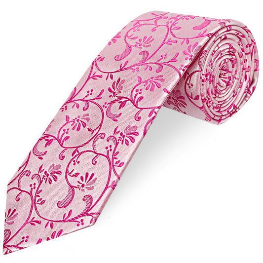 Fuchsia Floral Classic Men's Tie