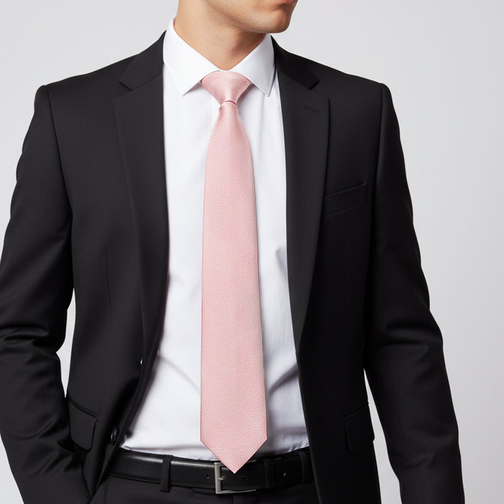 Plain Dusty Rose Silk Classic Mens Tie