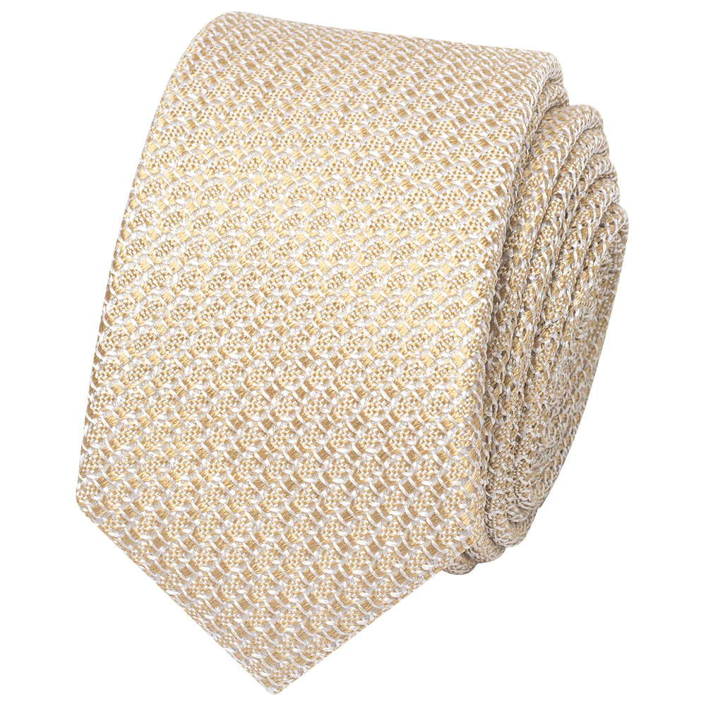 Gold Grenadine Mens Skinny Tie