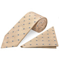 Gold Petal Classic Men's Tie and Pocket Square Set