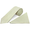 Green Grenadine Silk Classic Mens Tie and Pocket Square Set