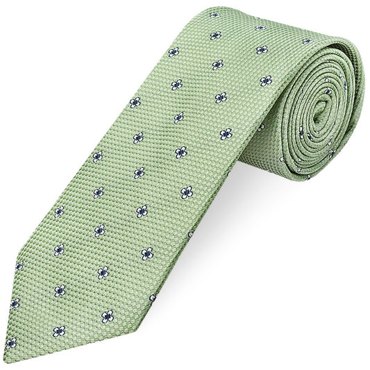 Green Petal Classic Men's Tie