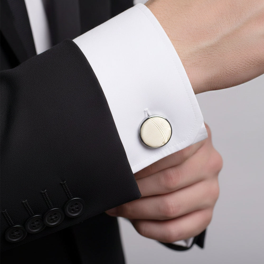 Ivory Floral Cufflinks