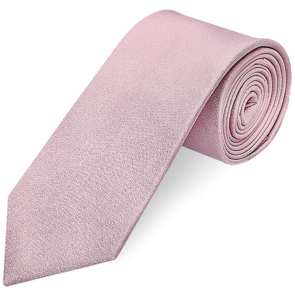 Plain Lilac Pink Silk Classic Mens Tie