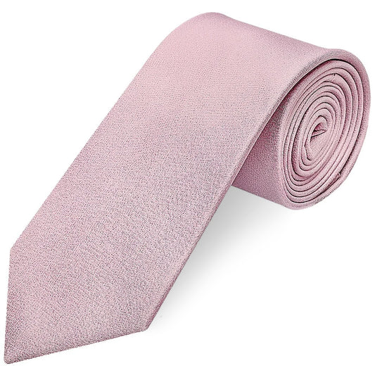 Plain Lilac Pink Silk Classic Mens Tie