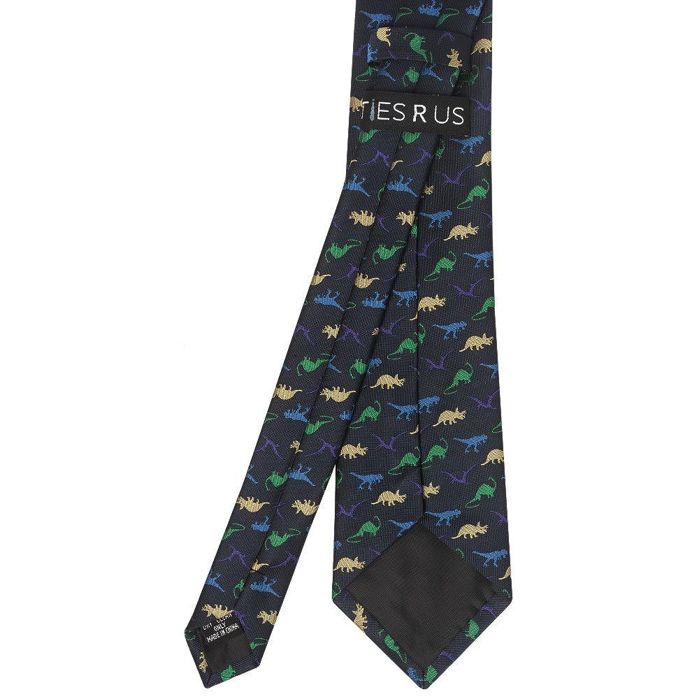 Navy Dinosaur Mens Classic Tie
