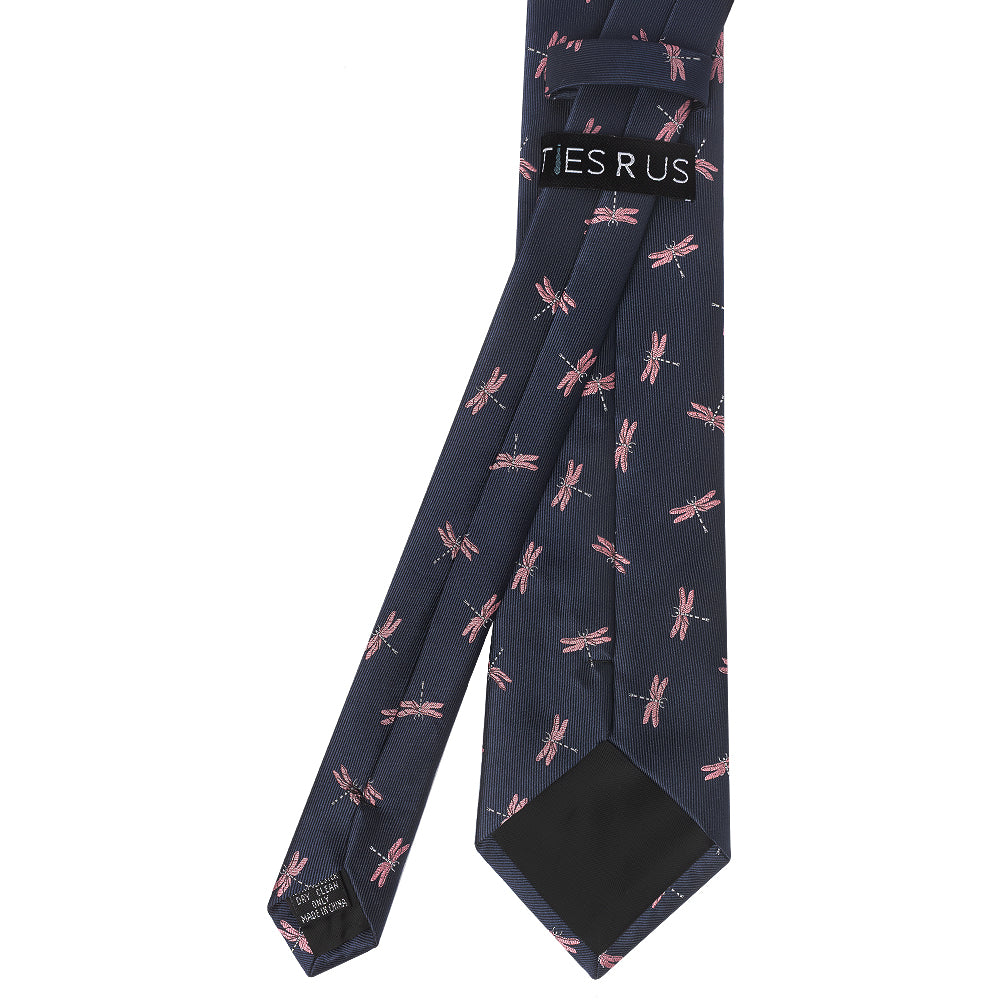 Navy Dragonfly Mens Classic Tie