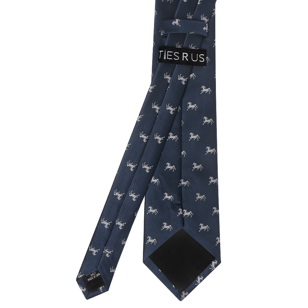 Navy Horse Mens Classic Tie