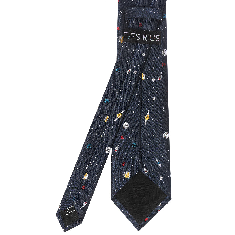 Navy Planet Mens Classic Tie