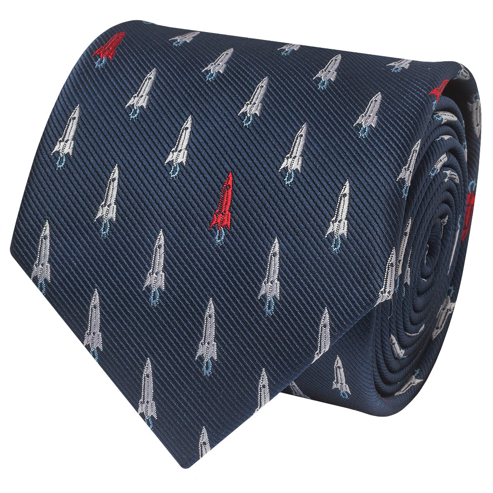 Navy Rocket Mens Classic Tie