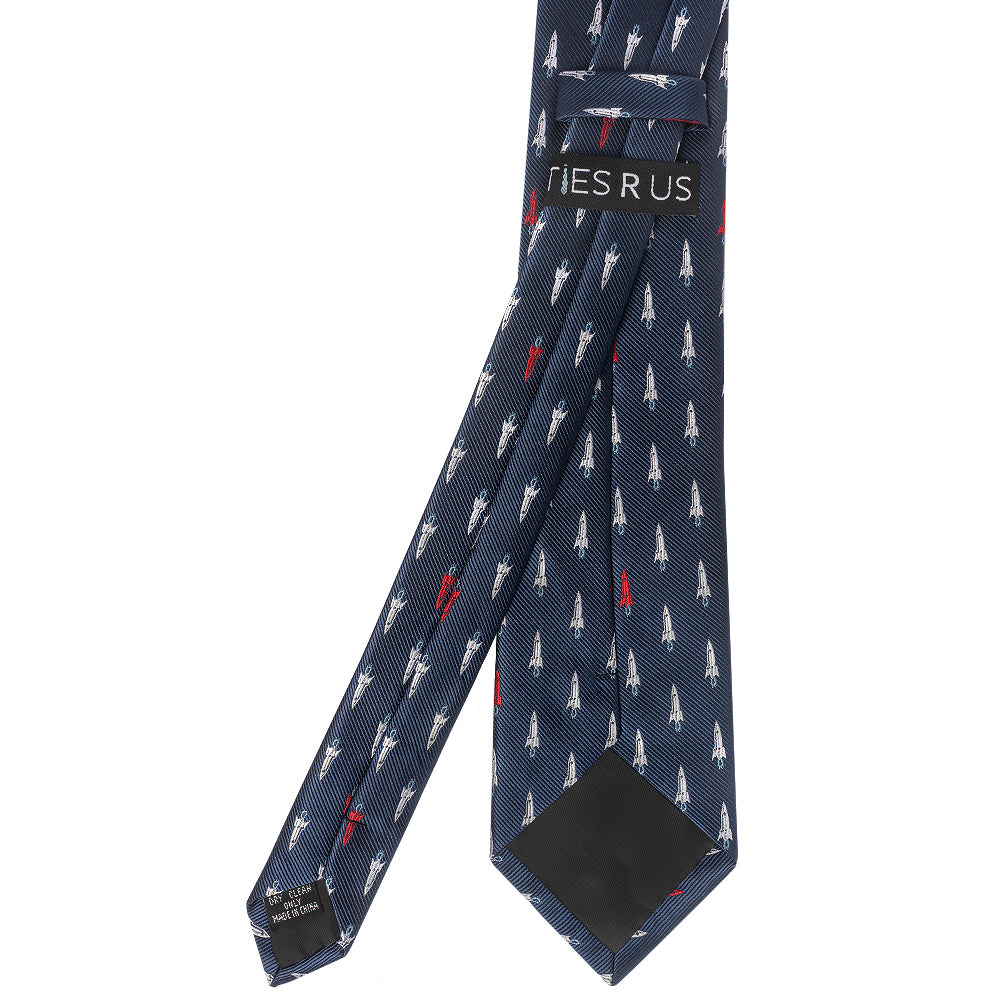 Navy Rocket Mens Classic Tie