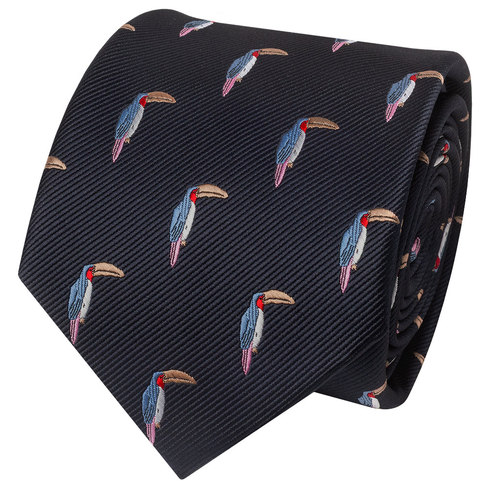 Navy Toucan Mens Classic Tie