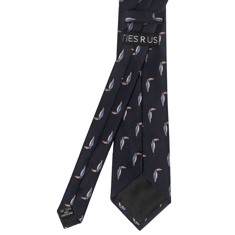 Navy Toucan Mens Classic Tie