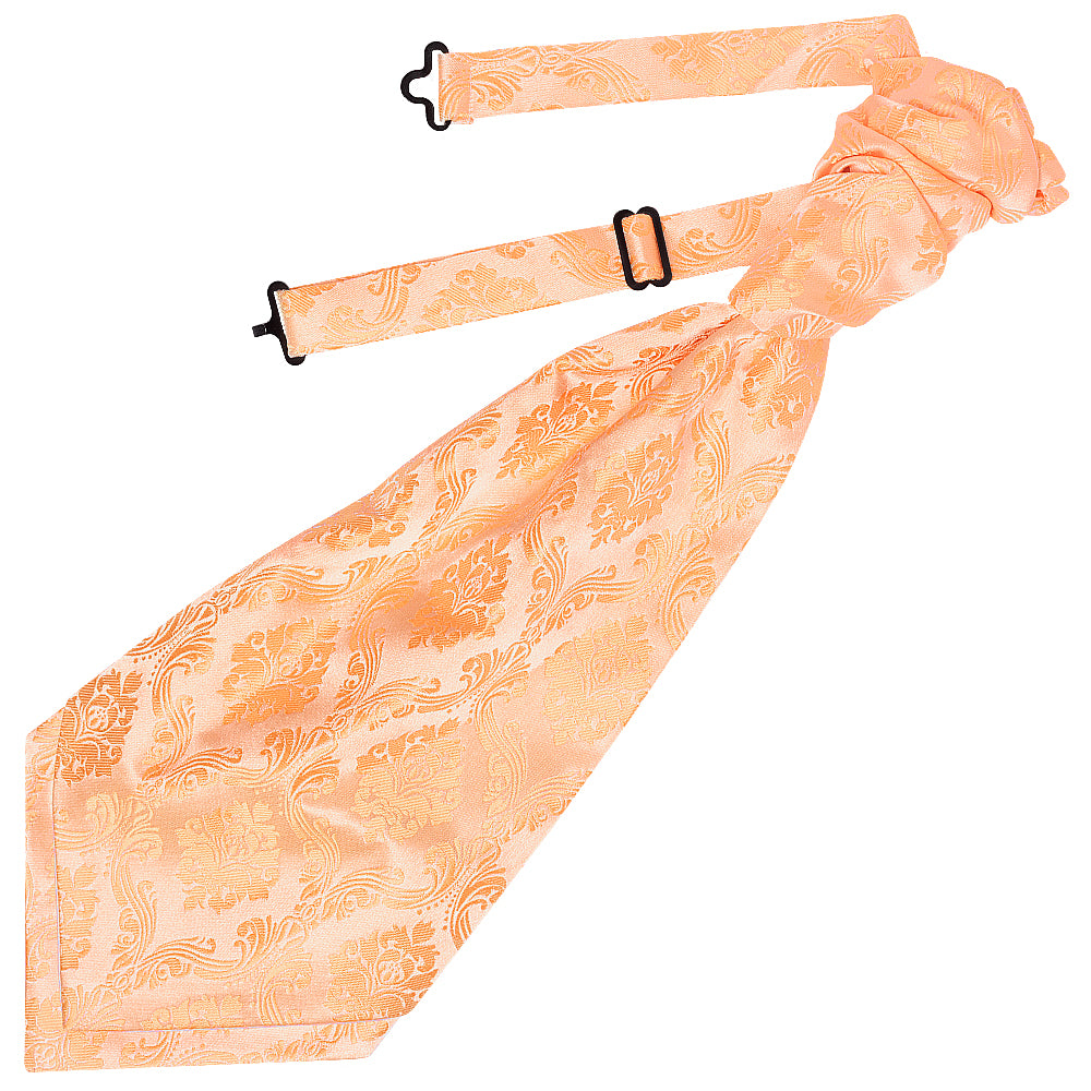 Peach Paisley Mens Cravat Tie