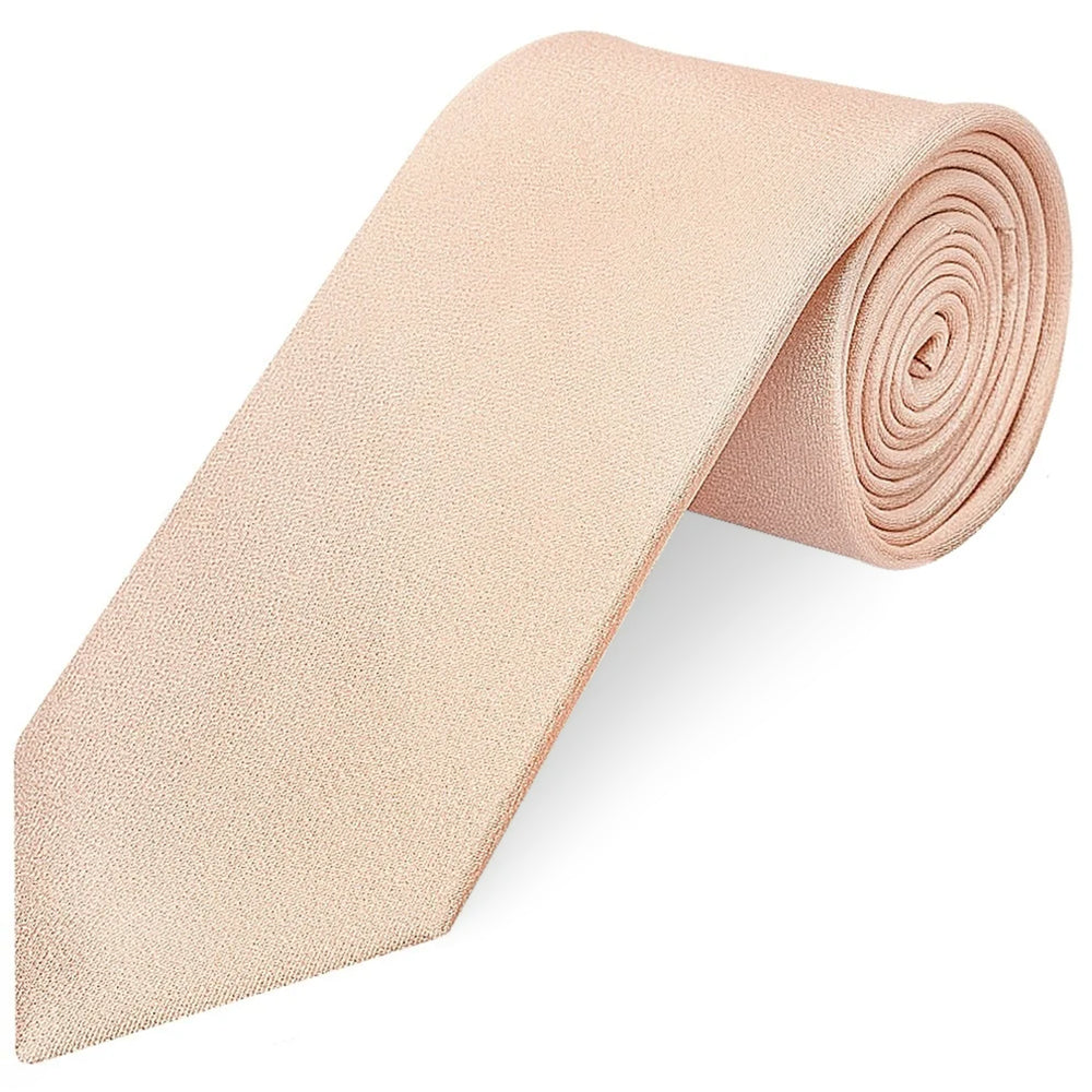 Plain Nude Silk Classic Mens Tie