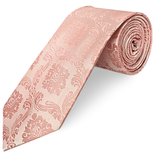 Rose Gold Paisley Classic Mens Tie