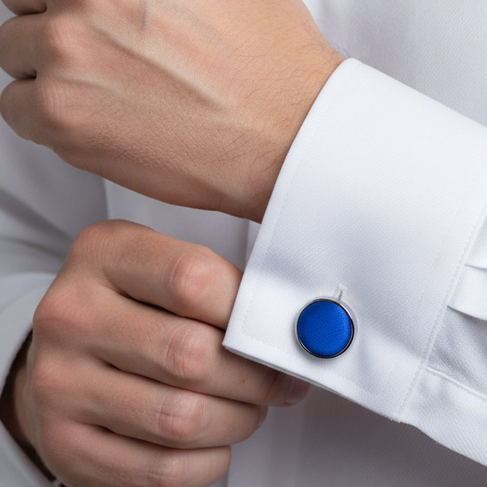 Plain Royal Blue Cufflinks