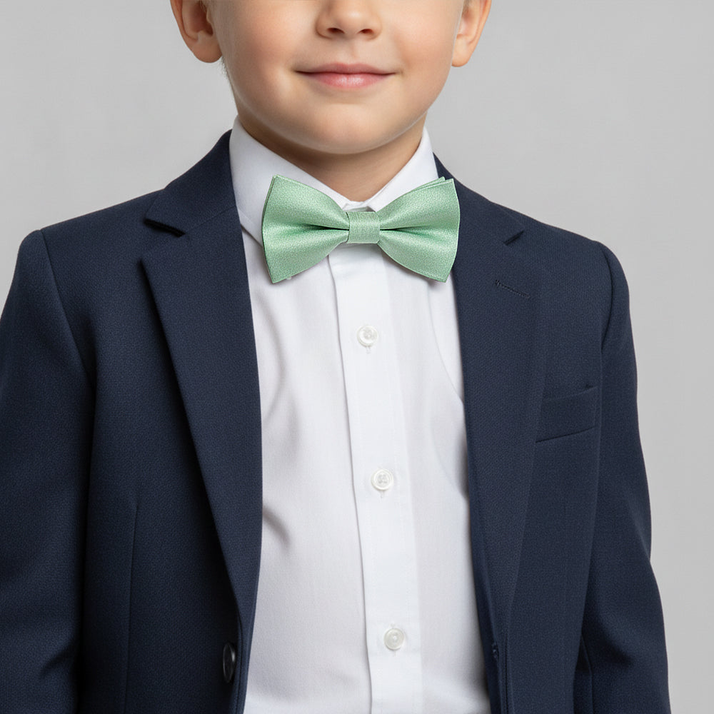 Pre Tied Seagrass Silk Boys Bow Tie Age 4-7