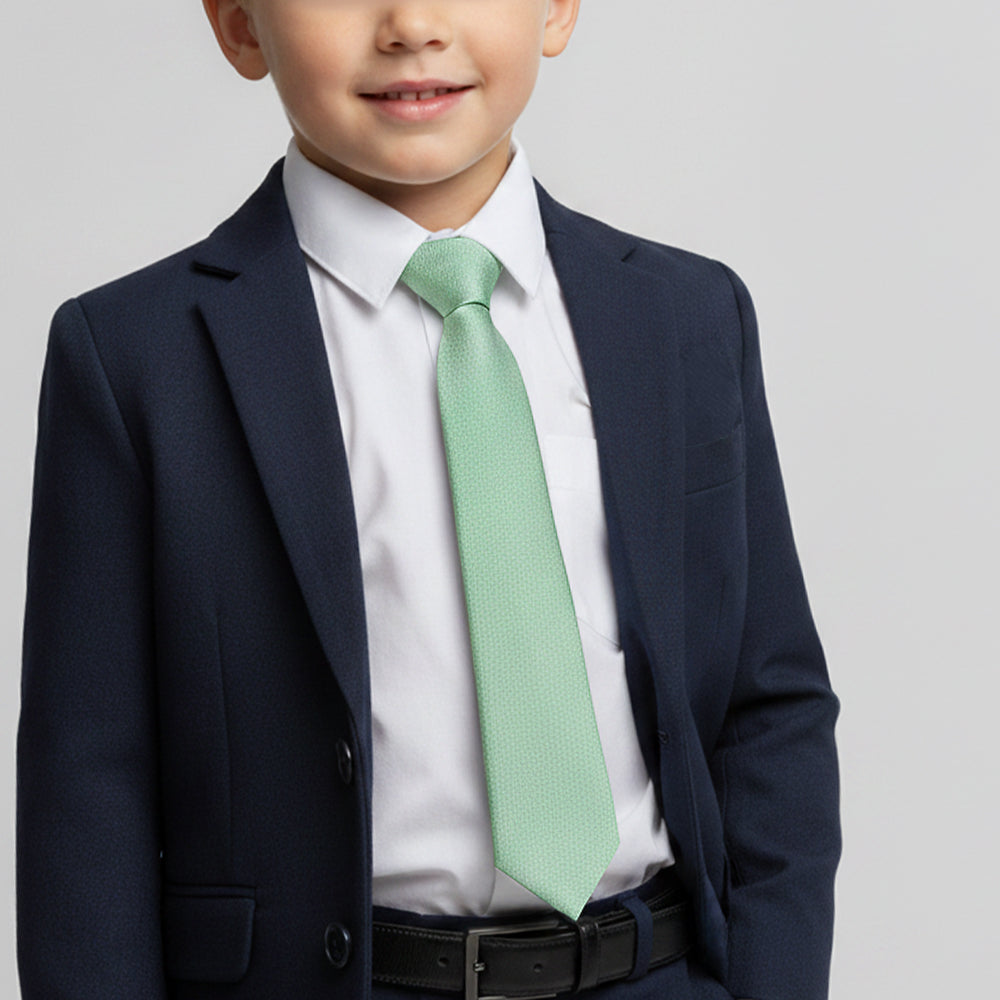 Pre Tied Seagrass Silk Boys Tie Age 4-7