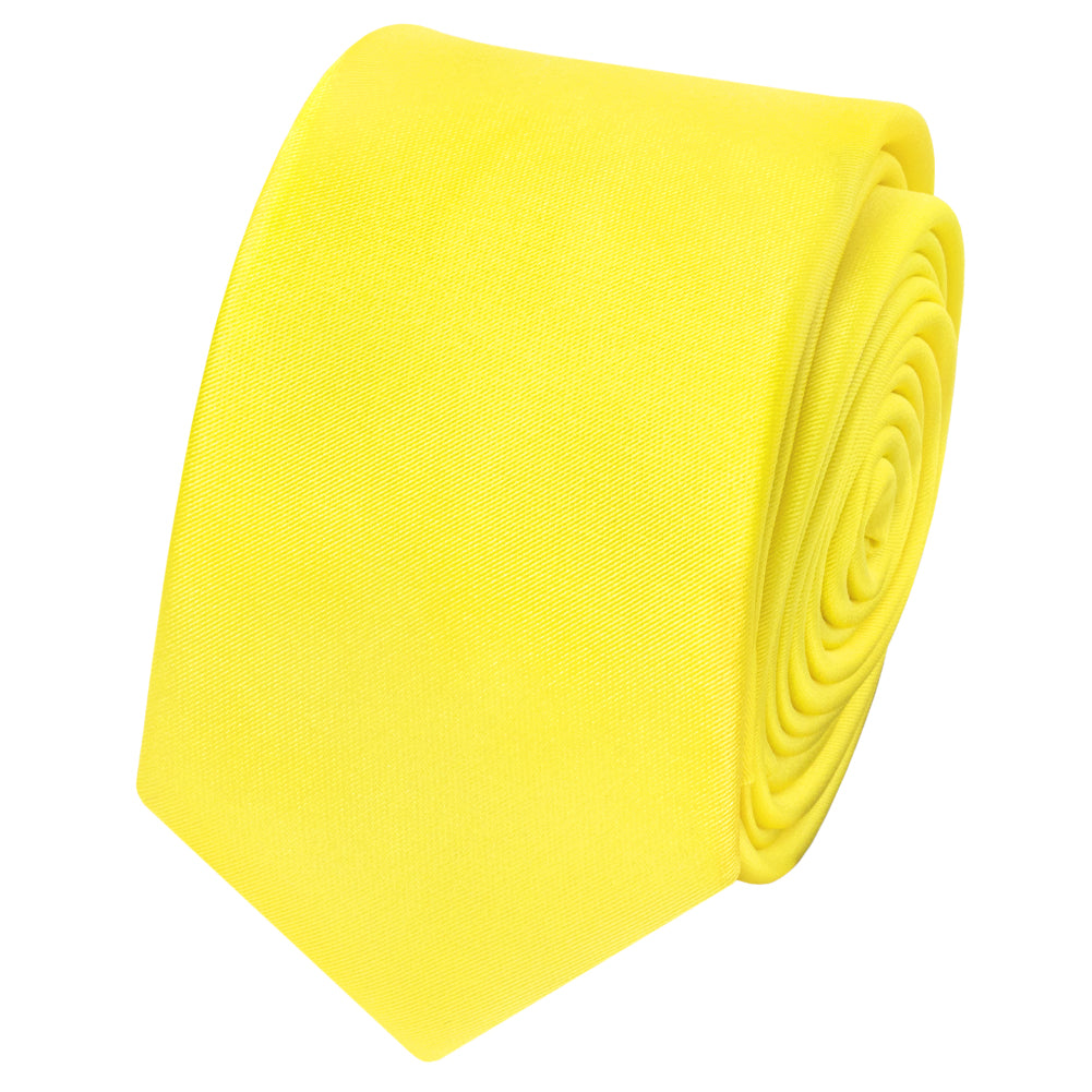 Sunshine Yellow Satin Boys Tie