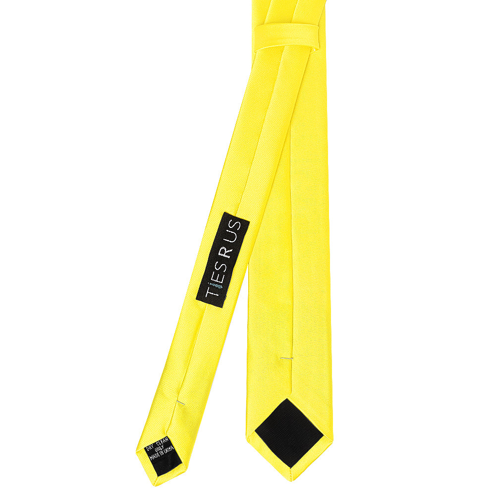 Sunshine Yellow Satin Boys Tie