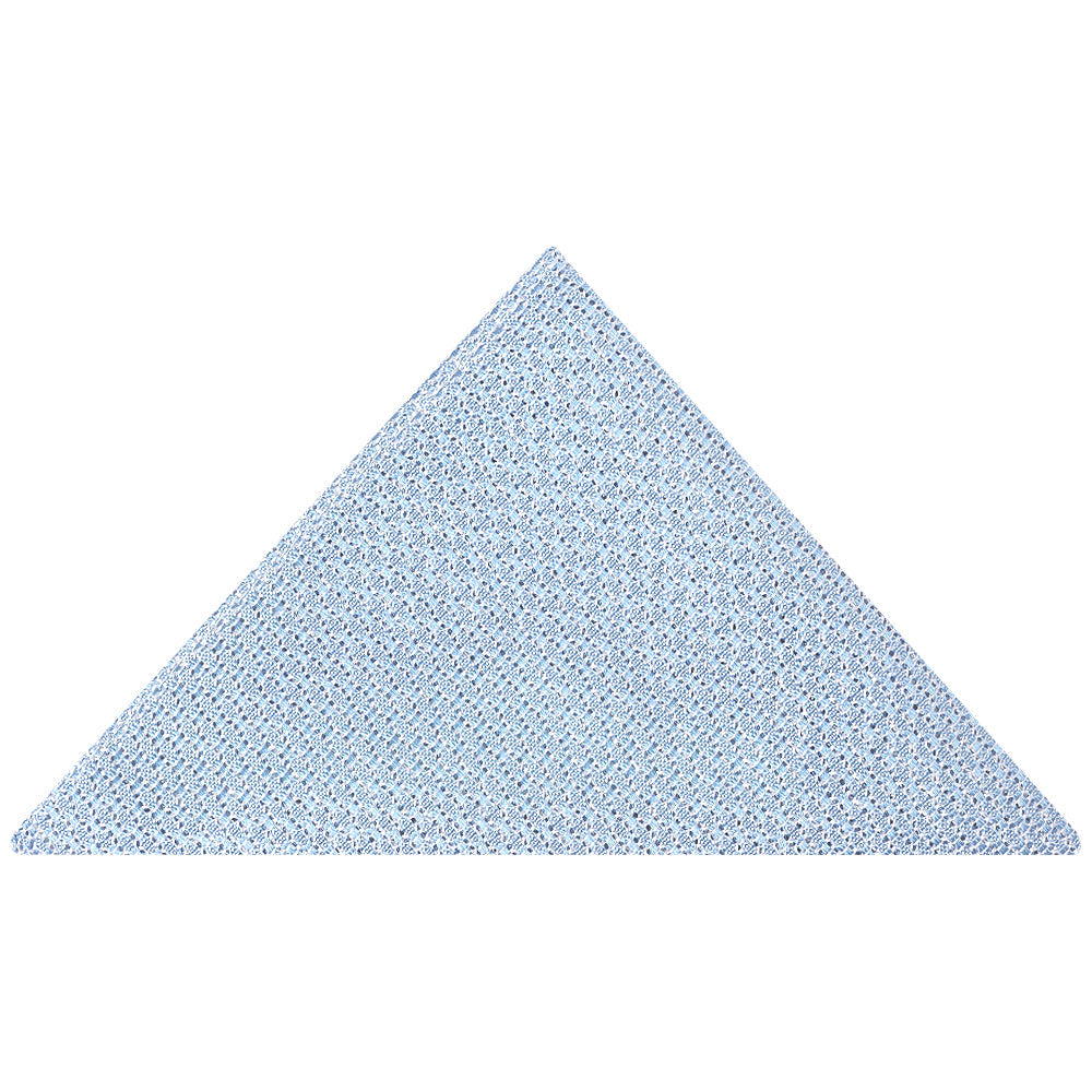 Blue Grenadine Silk Pocket Square
